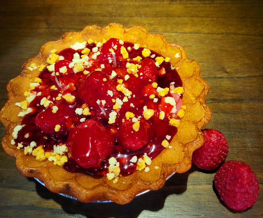 5in. Strawberry pie candle