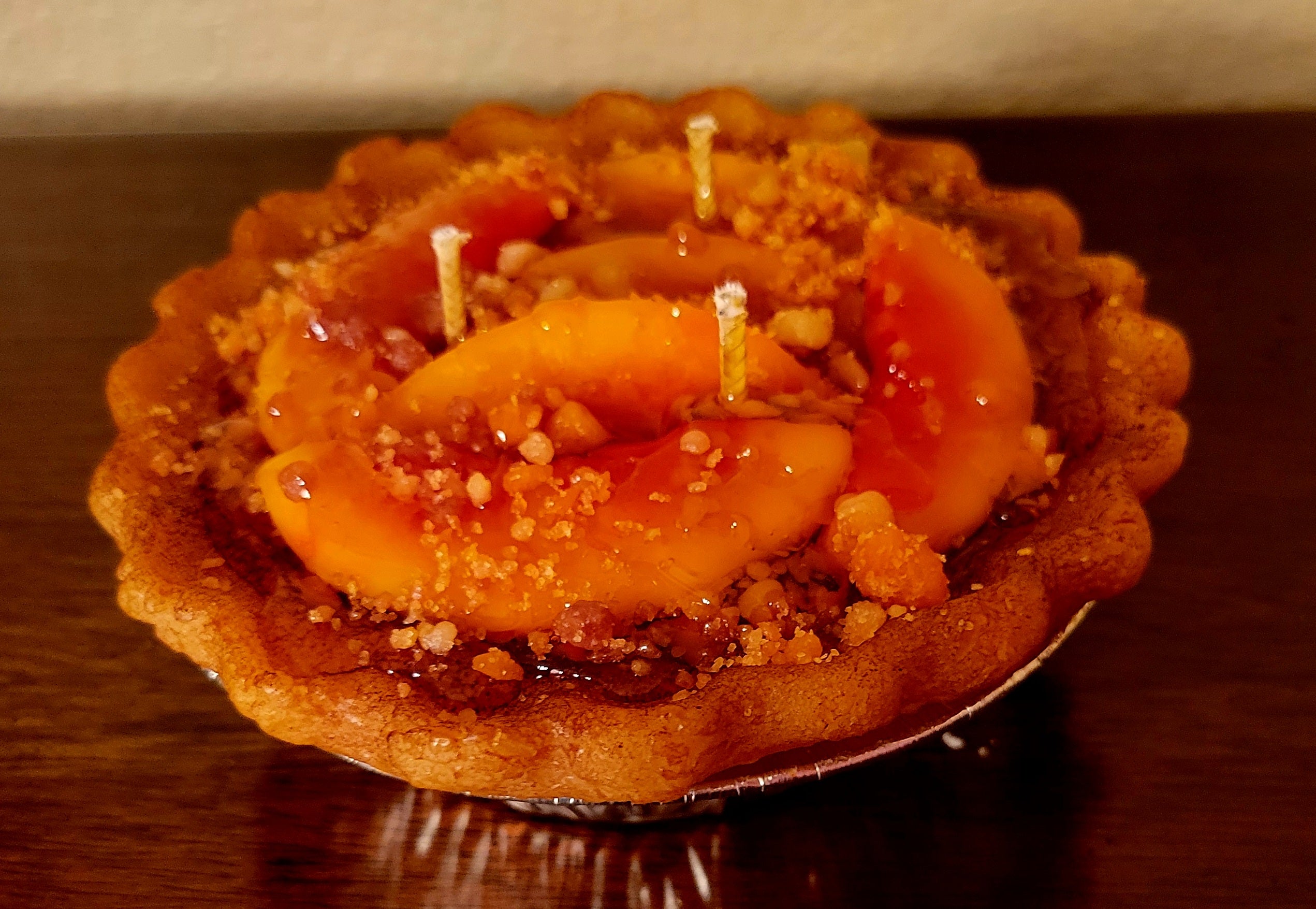 5in Peach pie candle