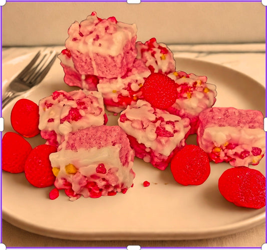 9pc Strawberry mini Crunch cake wax melts