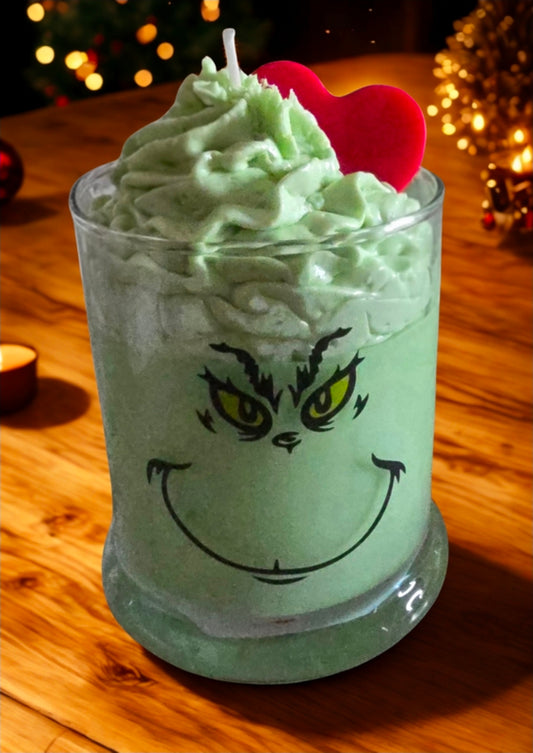 The Mean One Grinch candle