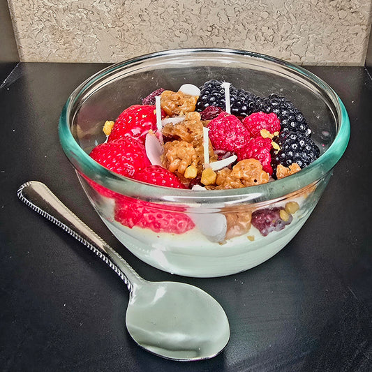 Fruit and granola yogurt bowl