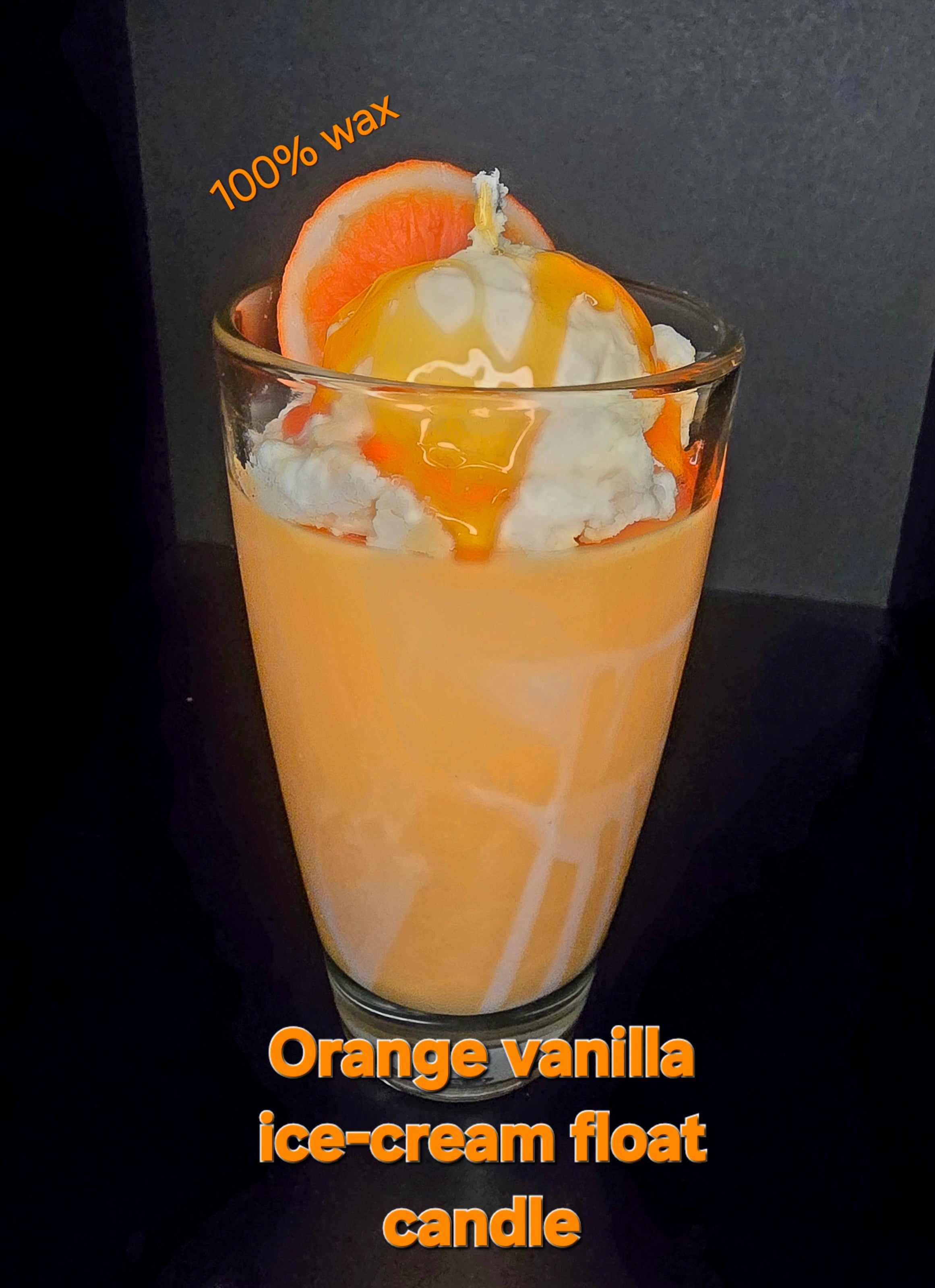 18oz Orange vanilla ice-cream float