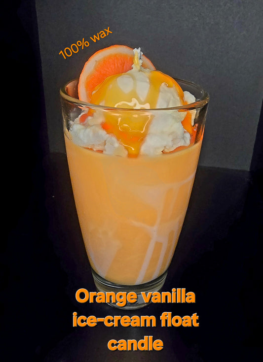 18oz Orange vanilla ice-cream float